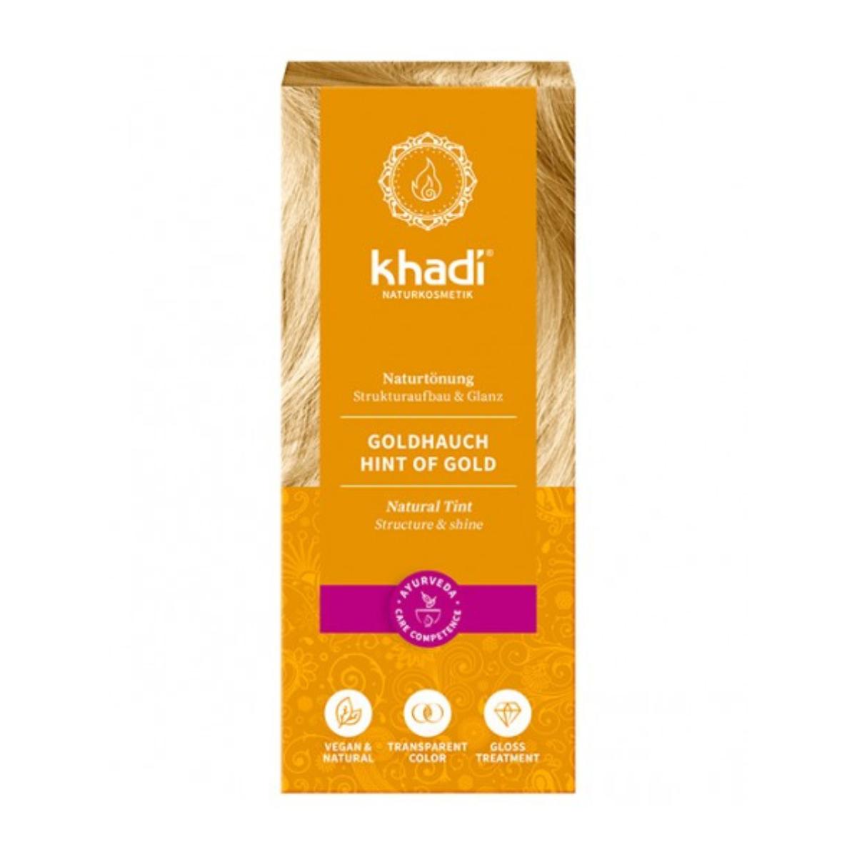 Natürliche Haarfarbe Blond mit goldenem Schimmer Khadi 100 g