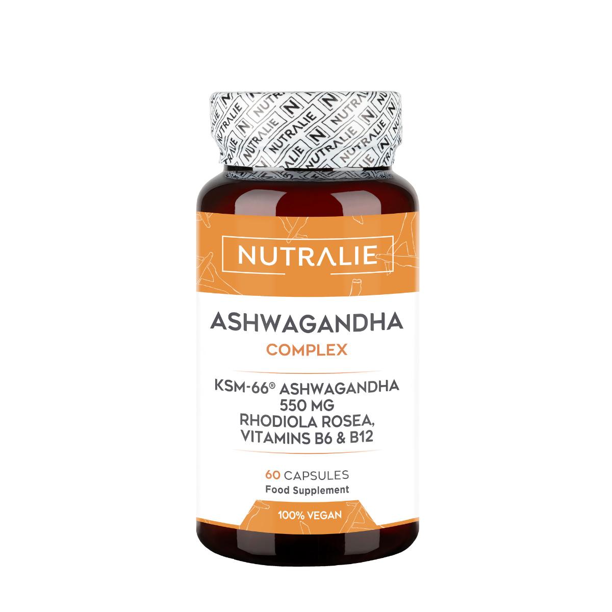 Ashwagandha mit Vitamin B6 und B12 Nutralie 60 Kapseln