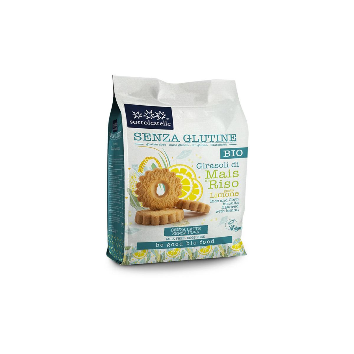 Glutenvrije maïs-rijst-citroenkoekjes Sotto 250 g