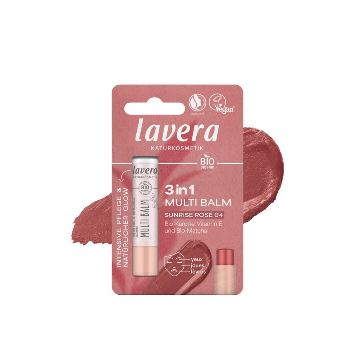 Balsamo multiuso Blister 04 Sunrise Rose Lavera LAVERA, 4,9 g