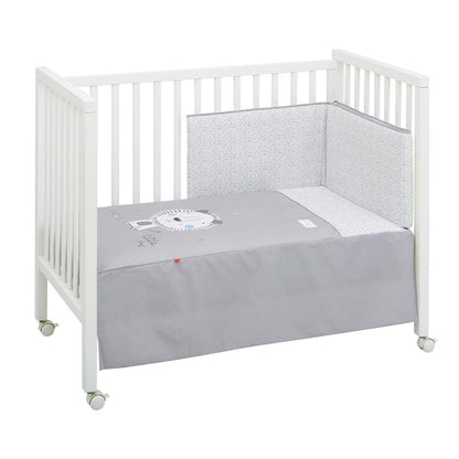 Set copriletto + protezione per culla BE 60x120 cm. vari colori Gessetti Lion