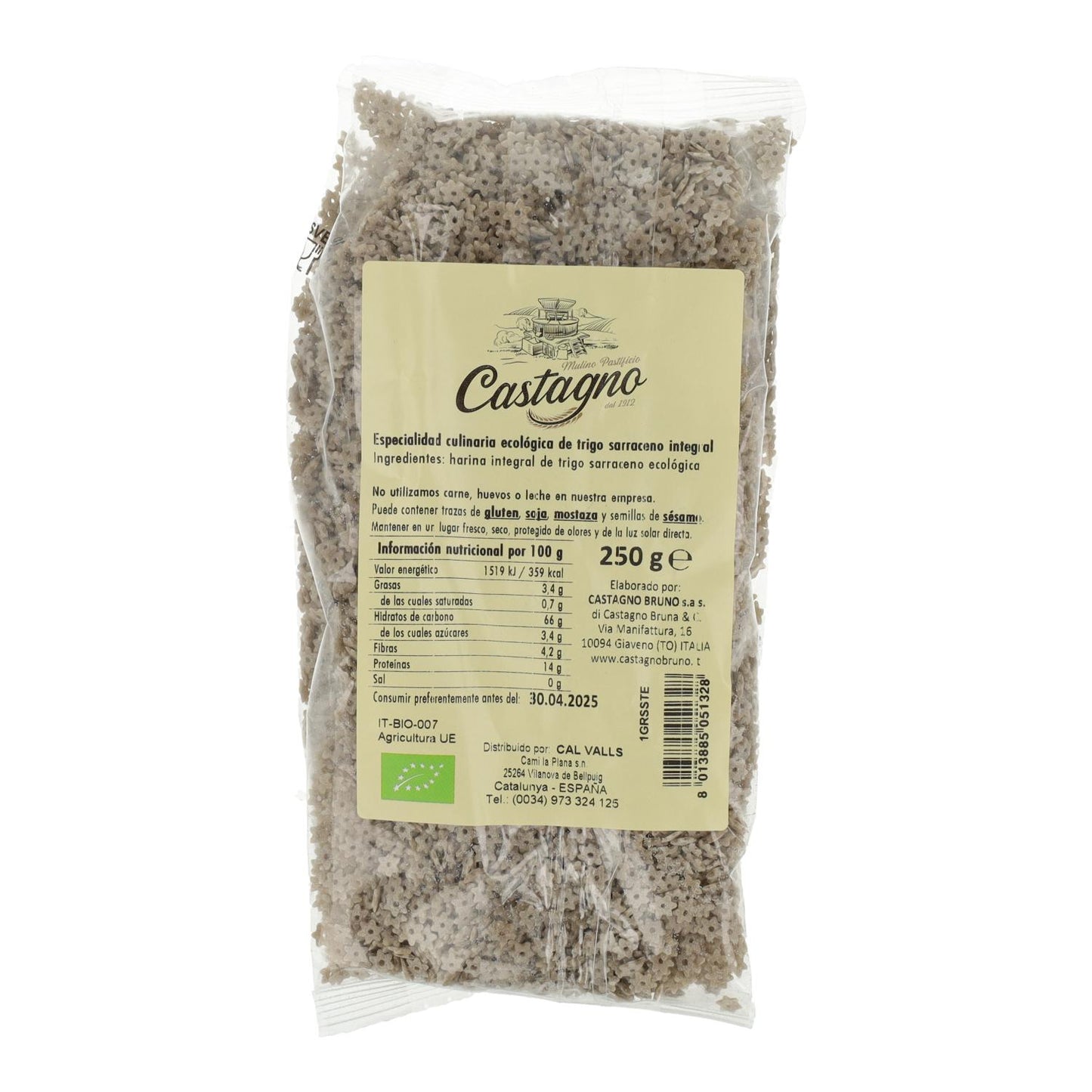 Petites étoiles de sarrasin bio Castagno 250 g