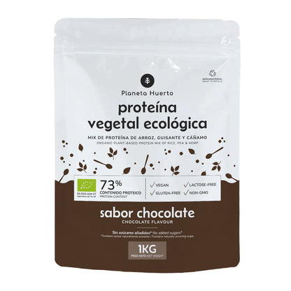 Plantaardig eiwit ECO 73% chocolade Planeta Huerto 1Kg