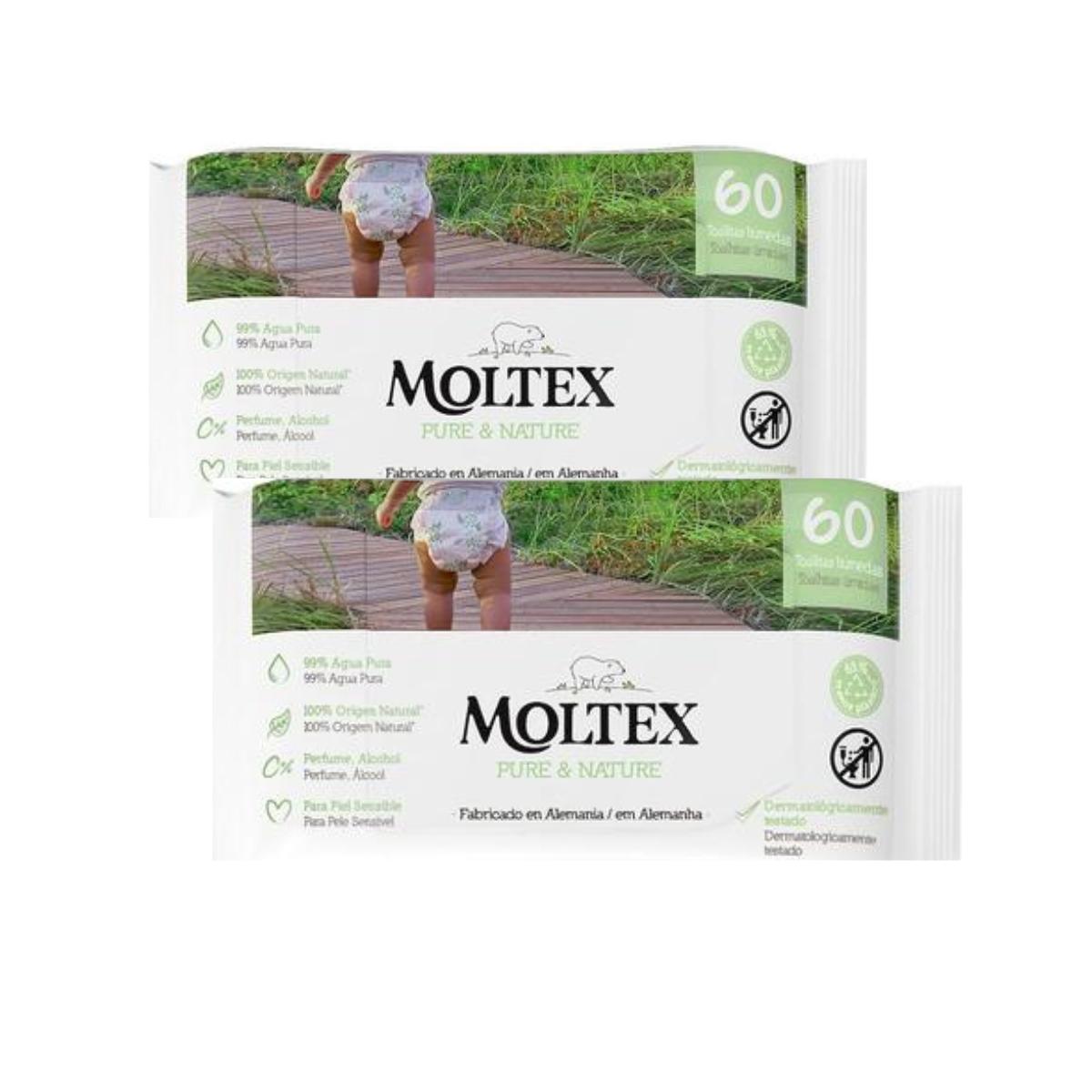 PROMOZIONE SPECIALE Salviette Moltex Pure & Nature, 120 pezzi