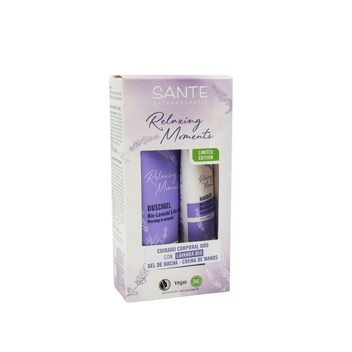 Confezione regalo per la cura del corpo Relaxing moments lavanda