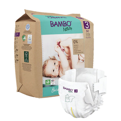 Confezione Pannolini Bambo Nature taglia 3, (4-8 kg), 3 x 28 unità