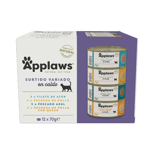 Applaws Cat burk  Supreme Selection Multipack 12 x 70 g Naturlig, spannmålsfri våtfoder för katter