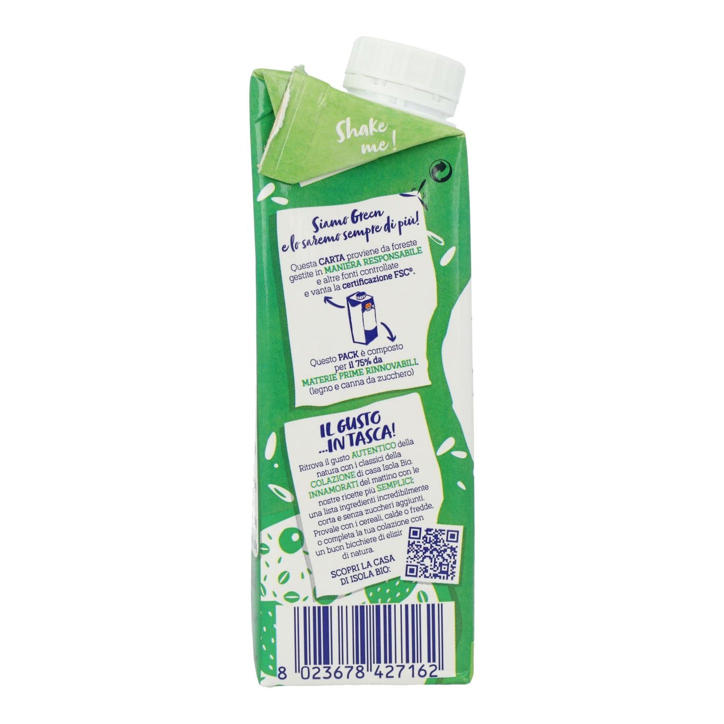 Biologische rijst- en hazelnootdrank Isola Bio 250 ml