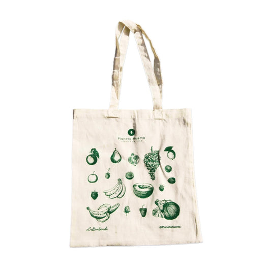Borsa di stoffa con motivo frutta
