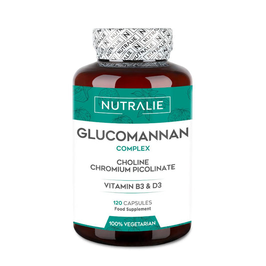 Nutralie Glucomannan z choliną + B3 + D3 Odchudzanie 120 kapsułek
