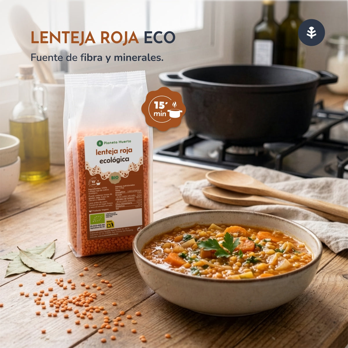 Lenticchie rosse ECO Planeta Huerto 2,5 kg