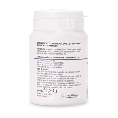 Tryptophan with Melatonin, Magnesium and Vitamin B6 Ana María la Justicia, 60 tablets