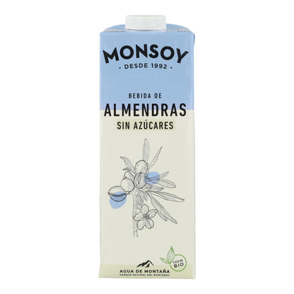 Bebida vegetal de almendra sin azúcares Monsoy 1 L