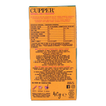 Cupper Organic Immune Green Tea, 20 tea bags