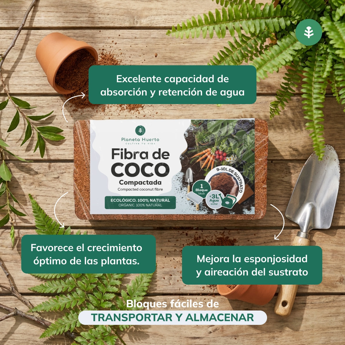 Opakowanie 2xGarden Planet Coco Fibre Substrate 70 litrów