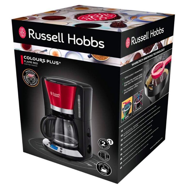 Caffettiera Colours Plus Rossa 1,25 L Russell Hobbs