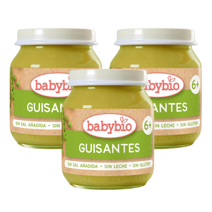 Pack of 3 Babybio Pea Baby Food Jars 130 g