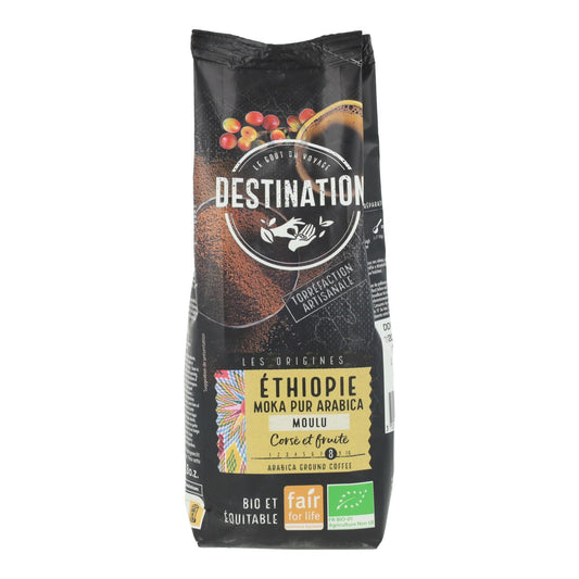 Caffè macinato Etiopia Moka 100% Arabica BIO Destination 250 g