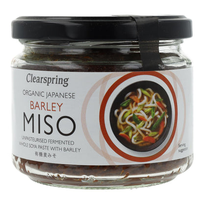 Unpasteurisiertes Bio-Mugi-Miso (Gerste, Glasbehälter) Clearspring, 300 g