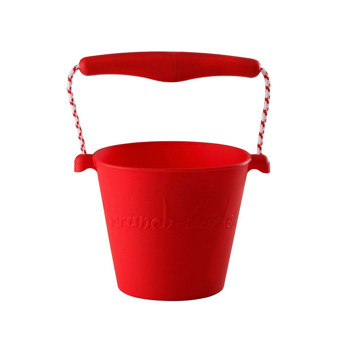 Secchiello da spiaggia in silicone Scrunch Rosa pastello