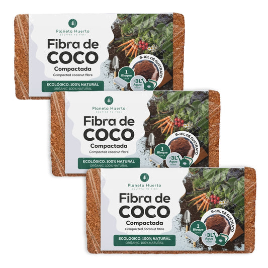3xGarden Planet Coco Fibre Substraat Set 9 Liter