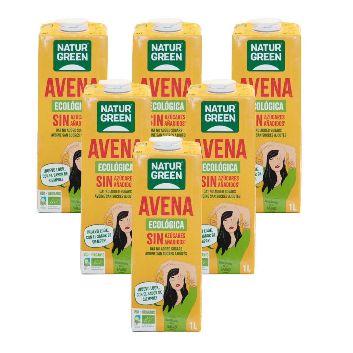 Opakowanie 6 x Napój owsiany BIO NaturGreen 1 l