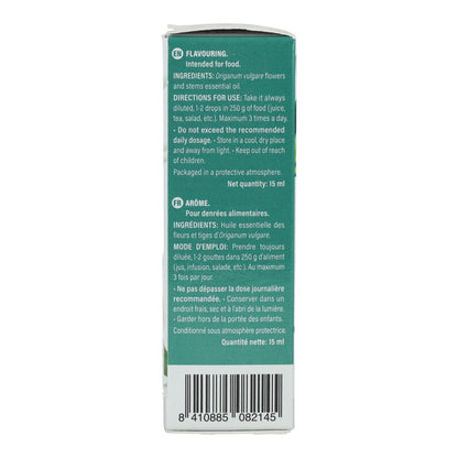 Marnys essentiële olie van oregano voor voedingsdoeleinden 15 ml
