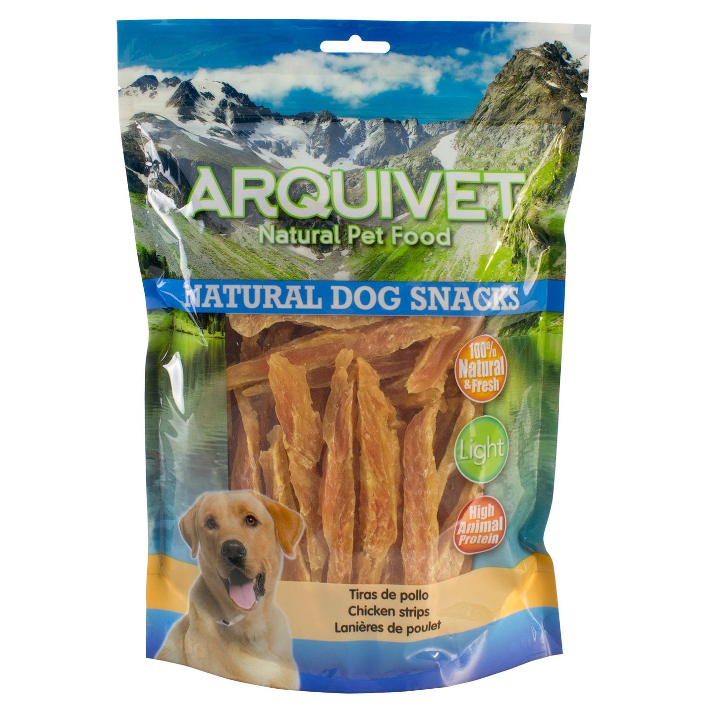Natuurlijke snack voor honden Kipreepjes Arquivet  1 kg