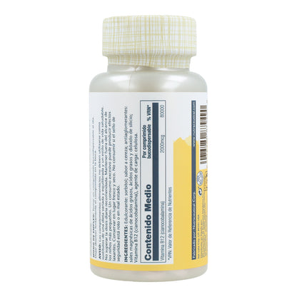 Solaray Vitamin B-12 2000 mcg 90 Tabletten