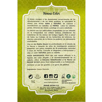 Neutraal henna poeder Radhe Shyam 100 g