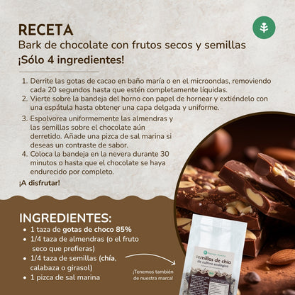 Chokladdroppar 85% kakao ECO Planeta Huerto 200 g