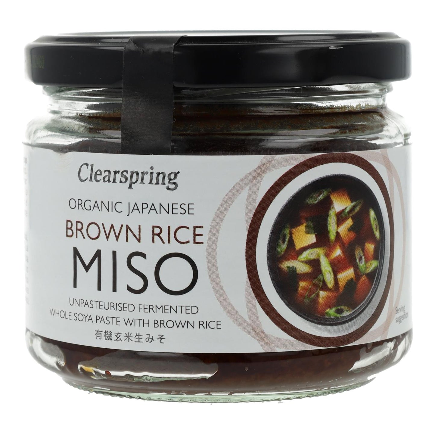 Opastöriserad genmai miso Clearspring, 300 g
