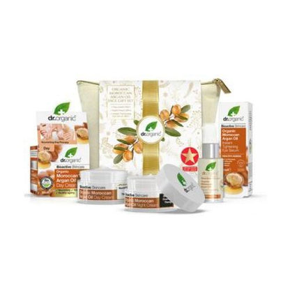 Presentförpackning med ansiktsprodukter Arganolja Dr. Organic