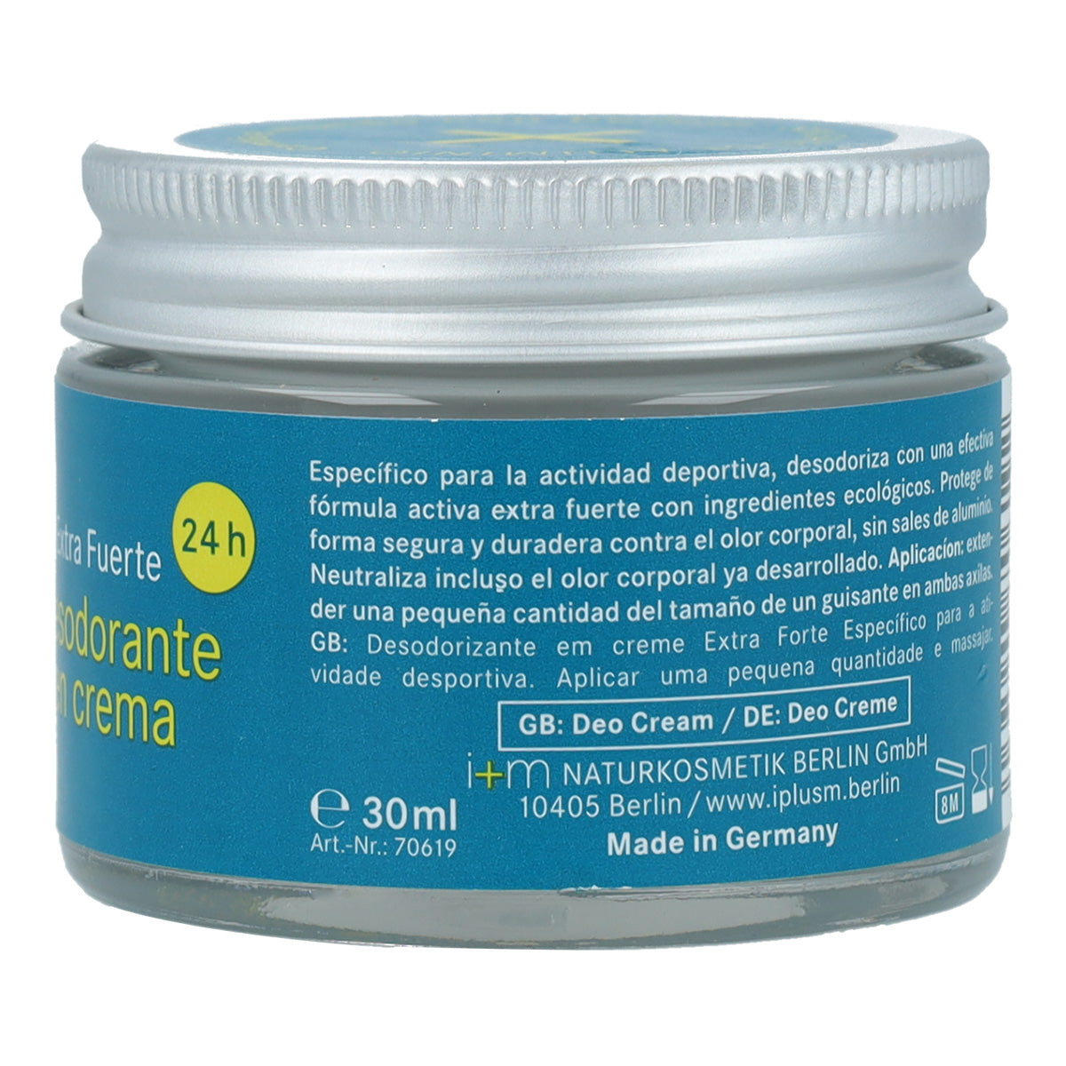 Déodorant crème Extra Fort i+m Naturkosmetik 30 ml