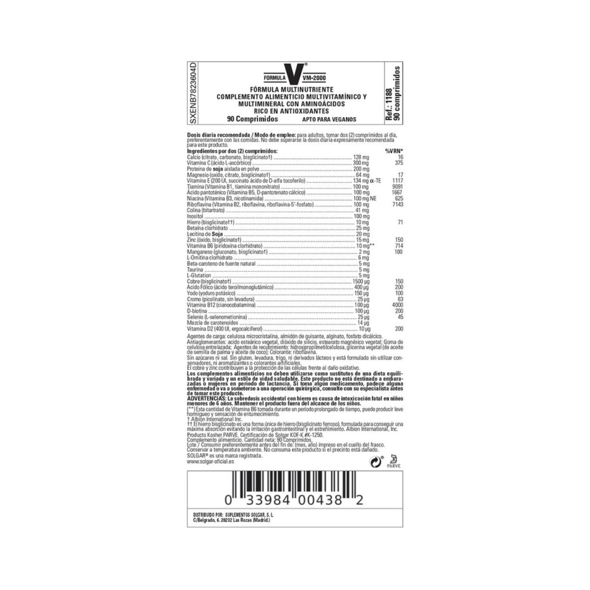 VM-2000 Formula 90 tablets
