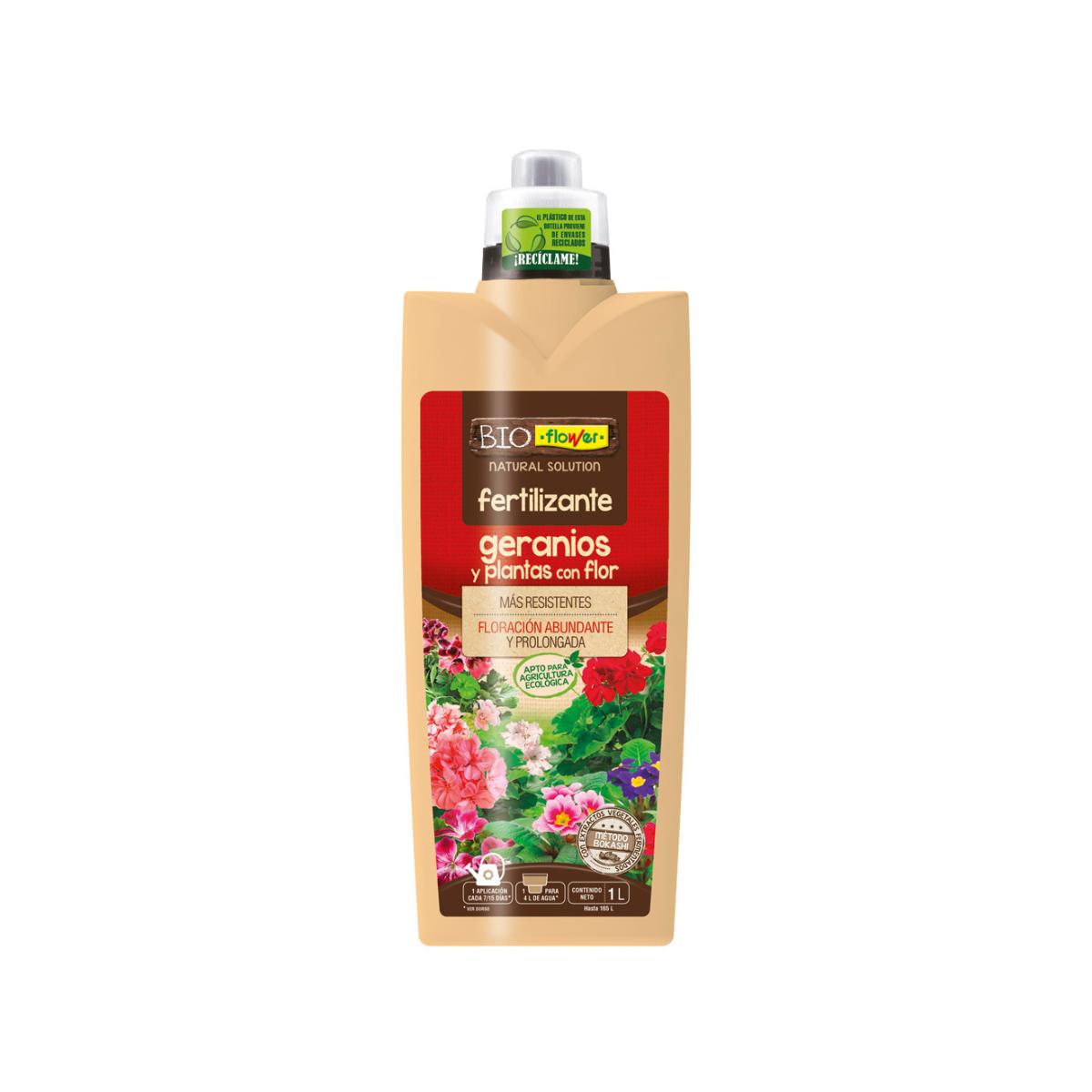 Fertilizzante per gerani e piante da fiore Bokashi BioFlower 1 l
