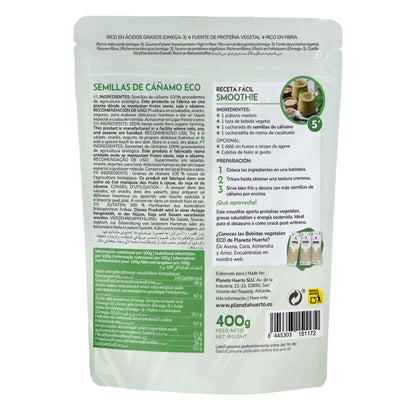Semi di canapa decorticati ECO Planeta Huerto 400 g