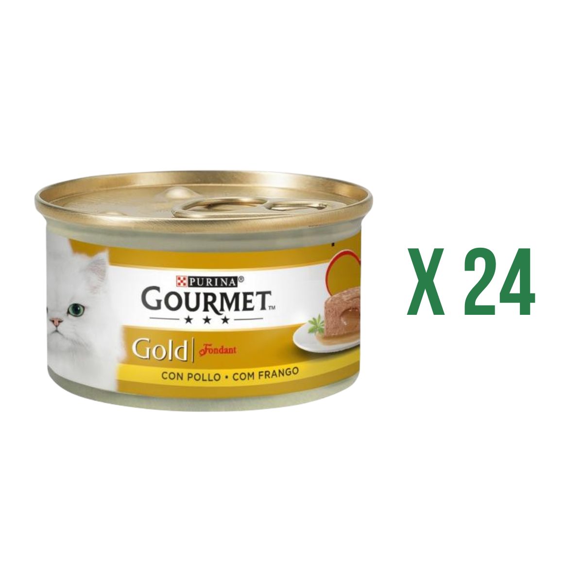 24er-Pack GOURMET GOLD Fondant Huhn Nassfutter 85 g