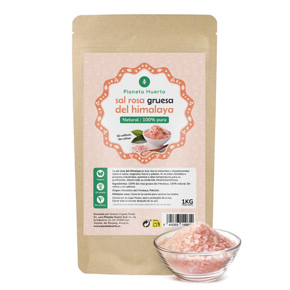 Grof zout uit roze Himalaya Planeta Huerto 1 kg