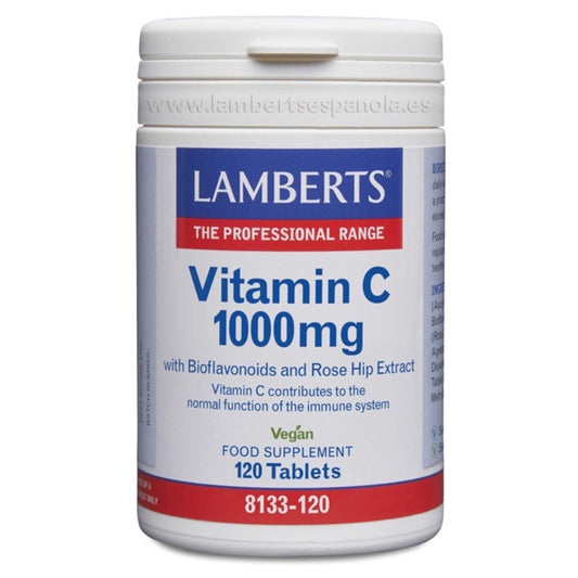 Vitamin C 1000 mg med bioflavonoider och nypon 120 tabletter Lamberts