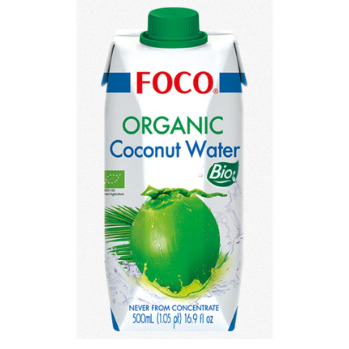 Eau de coco pure, 100 % naturelle Foco 500 ml