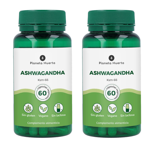 Pack 2 x Ashwagandha KSM-66 Planeta Huerto 60 gélules