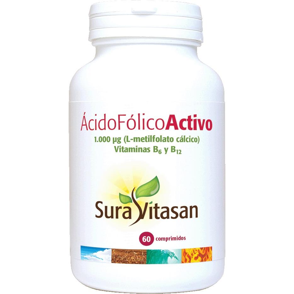 Acido folico attivo 1000 microgrammi 60 compresse Sura Vitasan