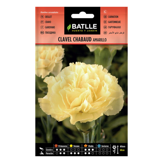 Batlle double yellow carnation seeds
