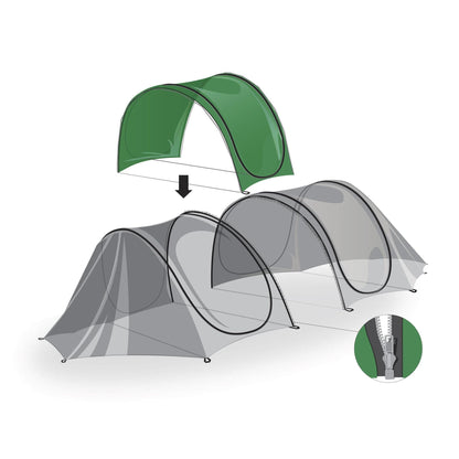 Biotop 1 m waterproof grow tunnel extension