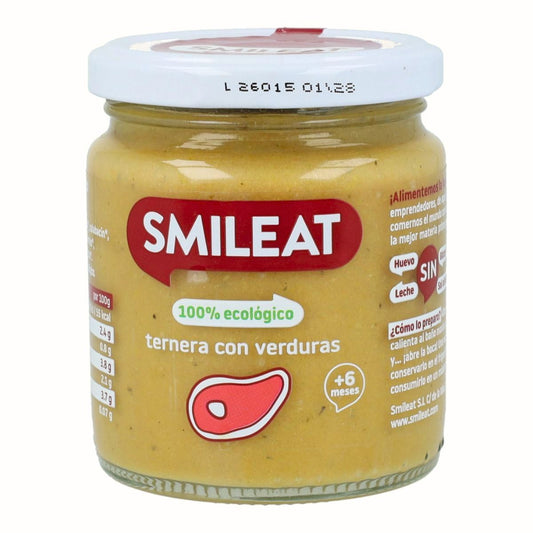 Słoiczek BIO z wołowiną i warzywami +6 miesięcy Smileat 230 g
