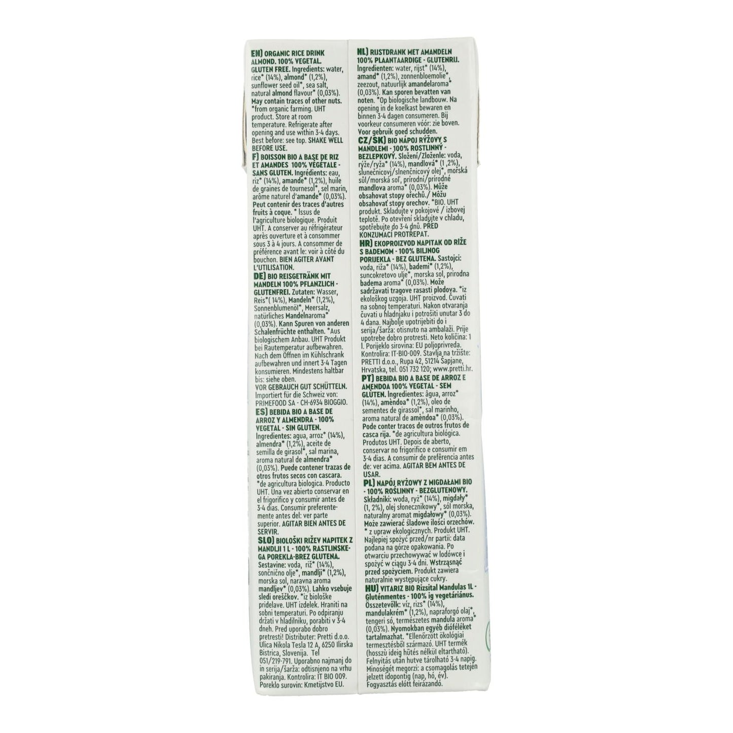 Vitariz Rice and Almond Drink 1 L