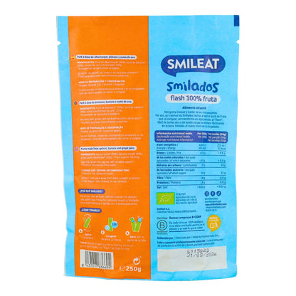 SMILADO abricot et banane bio, glace flash pour enfants 100 % fruits SMILEAT