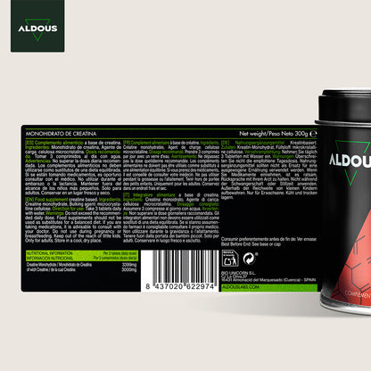Creatine monohydraat Aldous 3000 mg 200 tabletten
