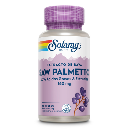 Saw Palmetto Solaray, 60 gélules
